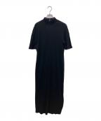 Mame Kurogouchiマメクロゴウチ）の古着「Random Ribbed Cotton Dress」｜ブラック