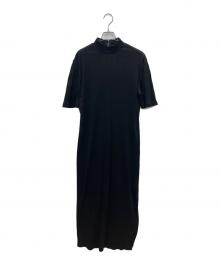 Mame Kurogouchi（マメクロゴウチ）の古着「Random Ribbed Cotton Dress」｜ブラック