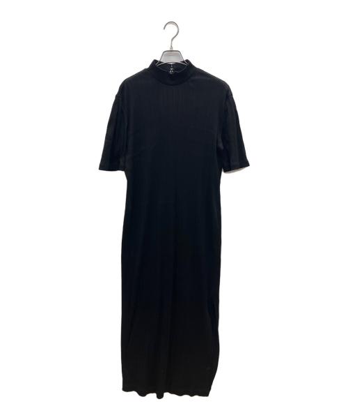Mame Kurogouchi（マメクロゴウチ）Mame Kurogouchi (マメクロゴウチ) Random Ribbed Cotton Dress ブラック サイズ:2の古着・服飾アイテム