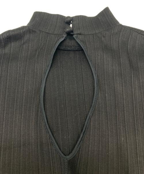 Mame Kurogouchi（マメクロゴウチ）Mame Kurogouchi (マメクロゴウチ) Random Ribbed Cotton Dress ブラック サイズ:2の古着・服飾アイテム