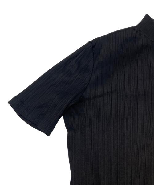 Mame Kurogouchi（マメクロゴウチ）Mame Kurogouchi (マメクロゴウチ) Random Ribbed Cotton Dress ブラック サイズ:2の古着・服飾アイテム