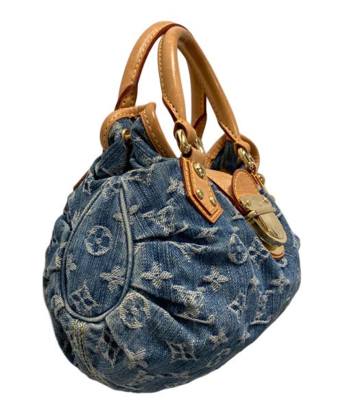 LOUIS VUITTON（ルイ ヴィトン）LOUIS VUITTON (ルイ ヴィトン) モノグラム・デニム プリーティ ハンドバッグ インディゴの古着・服飾アイテム
