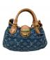 LOUIS VUITTON（ルイ ヴィトン）の古着「モノグラム・デニム プリーティ ハンドバッグ」｜インディゴ