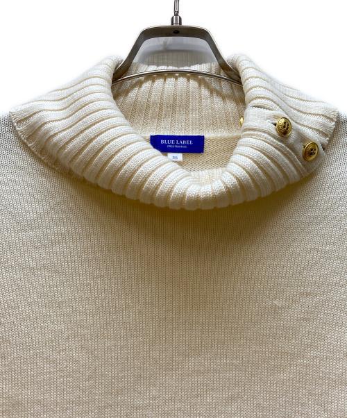 BLUE LABEL CRESTBRIDGE（ブルーレーベルクレストブリッジ）BLUE LABEL CRESTBRIDGE (ブルーレーベルクレストブリッジ) タートルネックニット アイボリー サイズ:38の古着・服飾アイテム