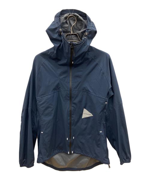 and wander（アンドワンダー）and wander (アンドワンダー) light rain jacket ネイビー サイズ:4の古着・服飾アイテム