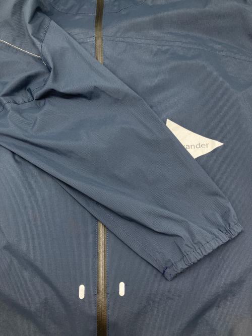 and wander（アンドワンダー）and wander (アンドワンダー) light rain jacket ネイビー サイズ:4の古着・服飾アイテム