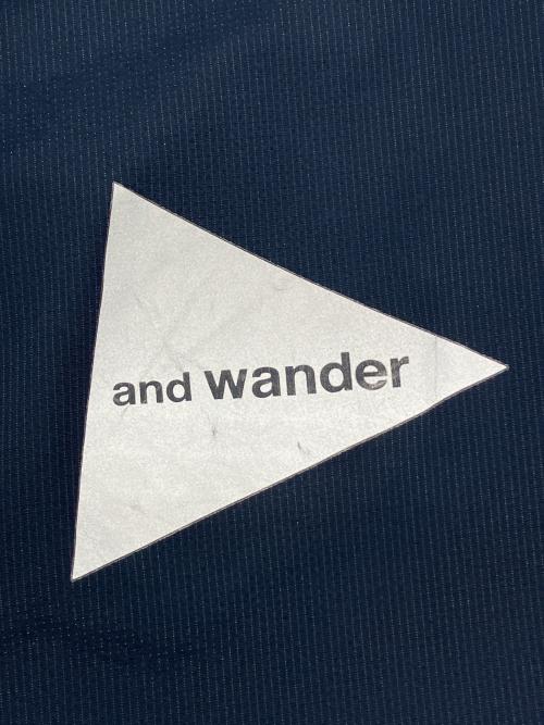 and wander（アンドワンダー）and wander (アンドワンダー) light rain jacket ネイビー サイズ:4の古着・服飾アイテム