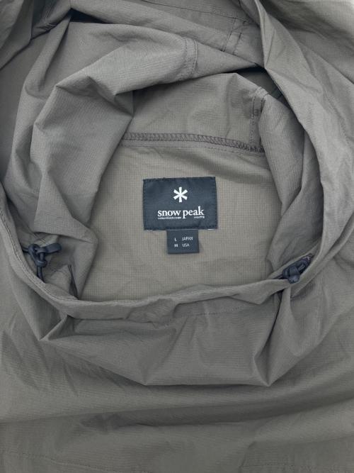 Snow peak（スノーピーク）Snow peak (スノーピーク) Rain & Wind Resistant Parka オリーブ サイズ:Lの古着・服飾アイテム