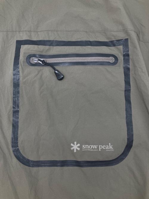 Snow peak（スノーピーク）Snow peak (スノーピーク) Rain & Wind Resistant Parka オリーブ サイズ:Lの古着・服飾アイテム