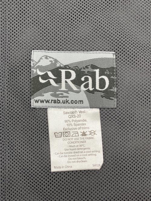 Rab（ラブ）Rab (ラブ) Sawtooth Vest ダークグレー サイズ:XL 未使用品の古着・服飾アイテム