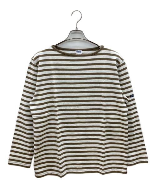 Tieasy Authentic Classic（ティージーオーセンティッククラシック）Tieasy Authentic Classic (ティージーオーセンティッククラシック) バスクシャツ ベージュ×ホワイト サイズ:6 未使用品の古着・服飾アイテム