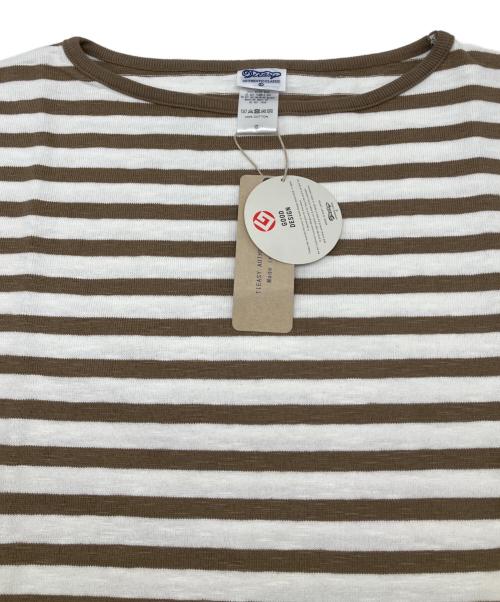Tieasy Authentic Classic（ティージーオーセンティッククラシック）Tieasy Authentic Classic (ティージーオーセンティッククラシック) バスクシャツ ベージュ×ホワイト サイズ:6 未使用品の古着・服飾アイテム