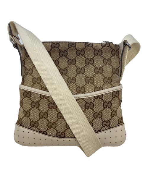 GUCCI（グッチ）GUCCI (グッチ) キャンバスショルダーバッグの古着・服飾アイテム