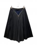 sacaiサカイ）の古着「Cotton Poplin Zipper Skirt」｜ブラック