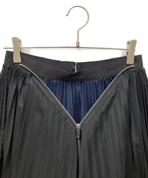 sacai（サカイ）sacai (サカイ) Cotton Poplin Zipper Skirt ブラック サイズ:1の古着・服飾アイテム