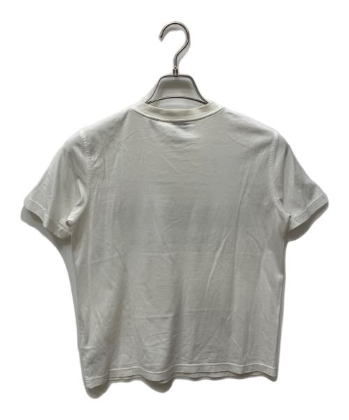 BURBERRY（バーバリー）BURBERRY (バーバリー) フロントロゴプリントクールネック半袖Tシャツ ホワイト サイズ:SPの古着・服飾アイテム