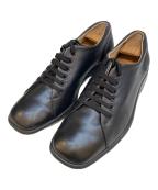 Salvatore Ferragamoサルヴァトーレ フェラガモ）の古着「スクエアトゥーシューズ」｜ブラック