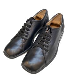 Salvatore Ferragamo（サルヴァトーレ フェラガモ）の古着「スクエアトゥーシューズ」｜ブラック
