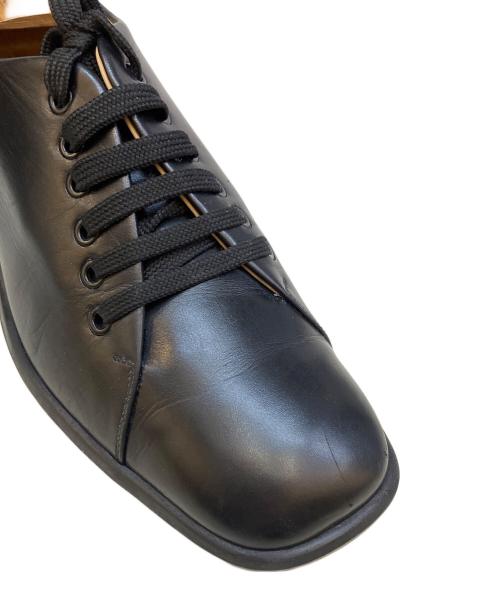 Salvatore Ferragamo（サルヴァトーレ フェラガモ）Salvatore Ferragamo (サルヴァトーレ フェラガモ) スクエアトゥーシューズ ブラック サイズ:25.5の古着・服飾アイテム