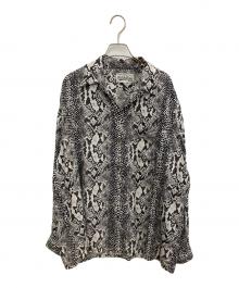 WACKO MARIA（ワコマリア）の古着「HAWAIIAN SHIRT L/S 長袖ハワイアンシャツ」｜ホワイト×ブラック