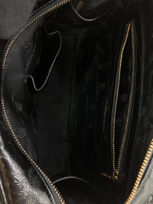 MORABITO（モラビト）MORABITO (モラビト) ビジューパテントレザーハンドバッグ ブラックの古着・服飾アイテム