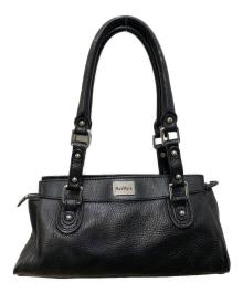 MaxMara（マックスマーラ）の古着「レザーハンドバッグ」｜ブラック