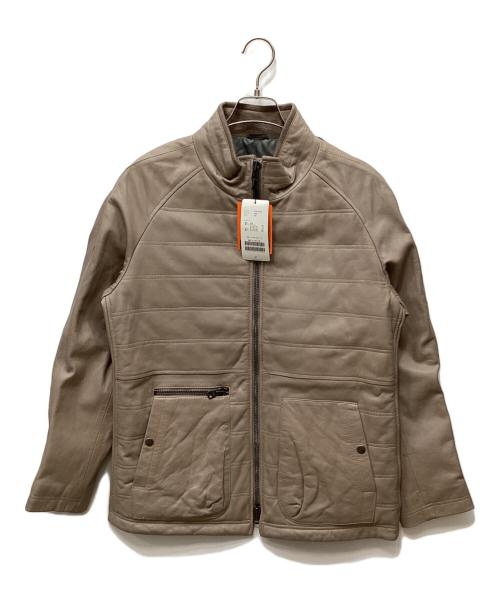 G-Stage（ジーステージ）G-Stage (ジーステージ) ラムレザージャケット ベージュ サイズ:50 未使用品の古着・服飾アイテム