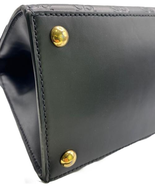 GUCCI（グッチ）GUCCI (グッチ) パドロックシグネチャートートバッグ ブラックの古着・服飾アイテム