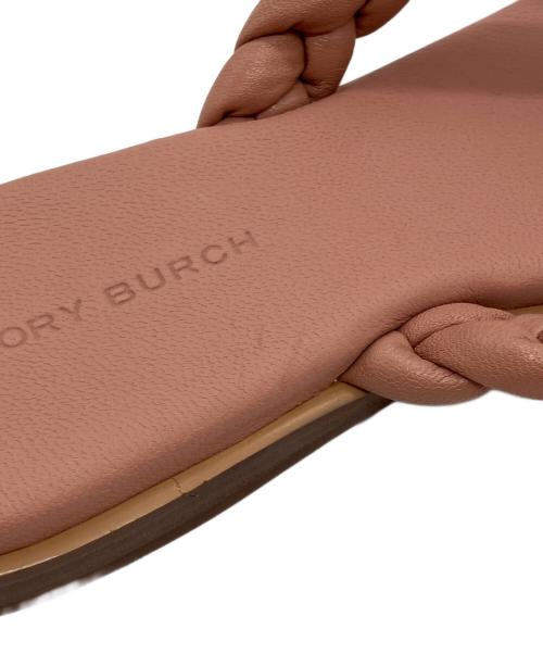 TORY BURCH（トリーバーチ）TORY BURCH (トリーバーチ) BRAIDED BENTON トングサンダル ピンク サイズ:6 1/2の古着・服飾アイテム