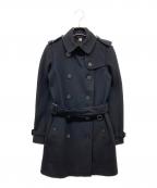BURBERRY LONDONバーバリーロンドン）の古着「ウールカシミヤトレンチコート」｜ブラック