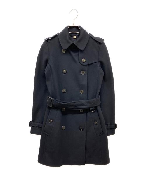 BURBERRY LONDON（バーバリーロンドン）BURBERRY LONDON (バーバリーロンドン) ウールカシミヤトレンチコート ブラック サイズ:36の古着・服飾アイテム