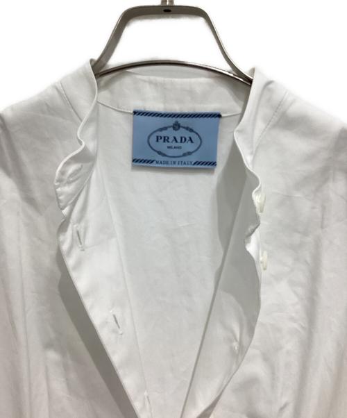PRADA（プラダ）PRADA (プラダ) ワンピース ホワイト サイズ:42の古着・服飾アイテム