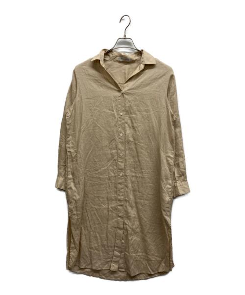 MACKINTOSH（マッキントッシュ）MACKINTOSH (マッキントッシュ) シャツワンピース ライトブラウン サイズ:36の古着・服飾アイテム