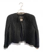 CHANELシャネル）の古着「ノーカラージャケット」｜ブラック