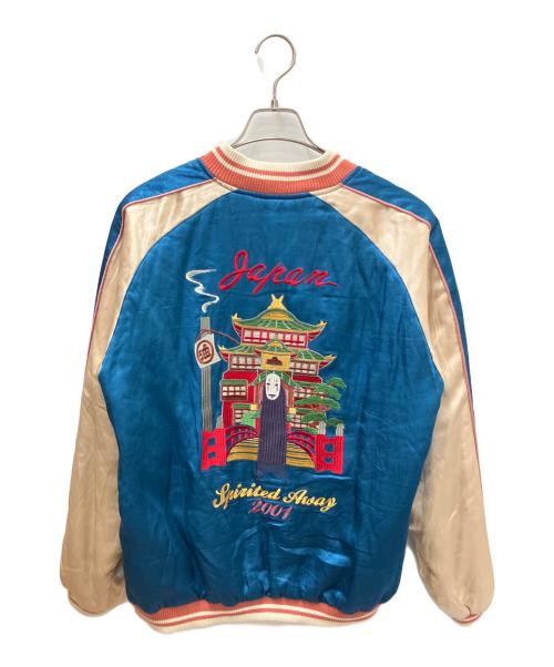 STUDIO GHIBLI（スタジオジブリ）STUDIO GHIBLI (スタジオジブリ) スカジャン ブルー サイズ:Lの古着・服飾アイテム