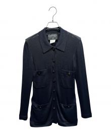 CHANEL（シャネル）の古着「ココボタンカーディガン/P04952V00237/」｜ネイビー