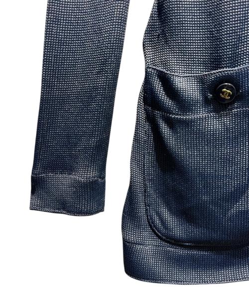 CHANEL（シャネル）CHANEL (シャネル) ココボタンカーディガン/P04952V00237/ ネイビー サイズ:36の古着・服飾アイテム