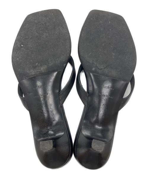 toteme（トーテム）toteme (トーテム) The Flip Flop Heel サンダル ブラック サイズ:35の古着・服飾アイテム