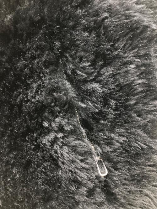 DUNO（デュノ）DUNO (デュノ) シープスキン ファー切替ダウンコート ブラック サイズ:40の古着・服飾アイテム