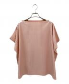 PLEATS PLEASEプリーツプリーズ）の古着「デザインカットソー」｜ピンク