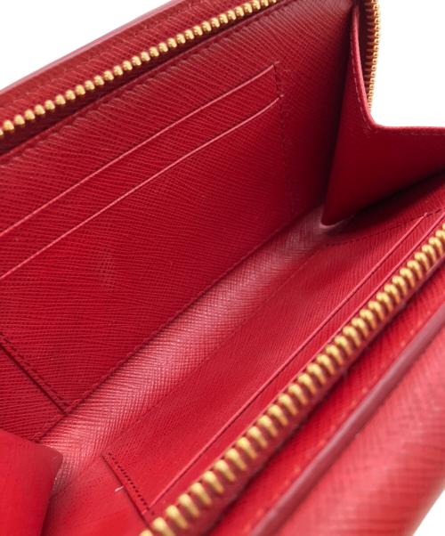 PRADA（プラダ）PRADA (プラダ) サフィアーノ チェーンウォレット レッドの古着・服飾アイテム