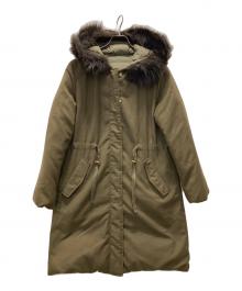 ROPE（ロペ）の古着「リバーシブルダウンコート」｜オリーブ