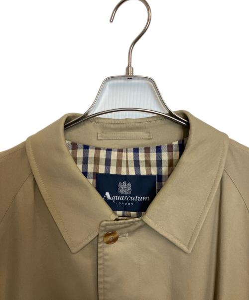 Aquascutum（アクアスキュータム）Aquascutum (アクアスキュータム) ステンカラーコート ベージュ サイズ:40の古着・服飾アイテム