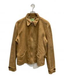 LEVI'S VINTAGE CLOTHING（リーバイス ビンテージ クロージング）の古着「レザージャケット　1930s Menlo leather jacket」｜ベージュ