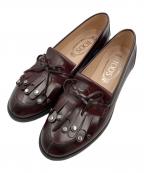 TOD'Sトッズ）の古着「タッセルローファー」｜バーガンディー