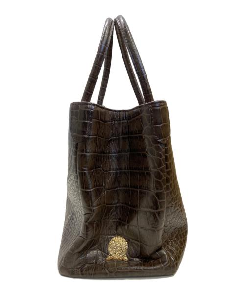 A.D.M.J.（エーディーエムジェイ）A.D.M.J. (エーディーエムジェイ) ハンドバッグ ブラウンの古着・服飾アイテム