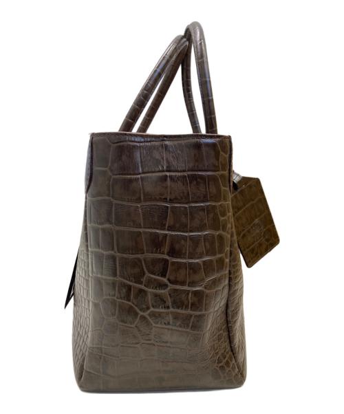 A.D.M.J.（エーディーエムジェイ）A.D.M.J. (エーディーエムジェイ) ハンドバッグ ブラウンの古着・服飾アイテム