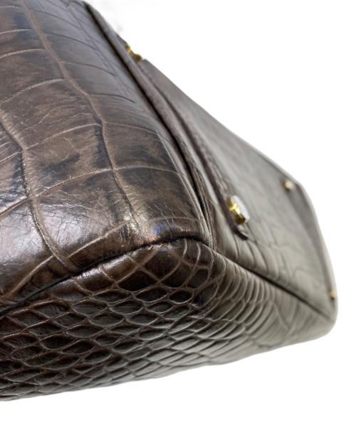 A.D.M.J.（エーディーエムジェイ）A.D.M.J. (エーディーエムジェイ) ハンドバッグ ブラウンの古着・服飾アイテム