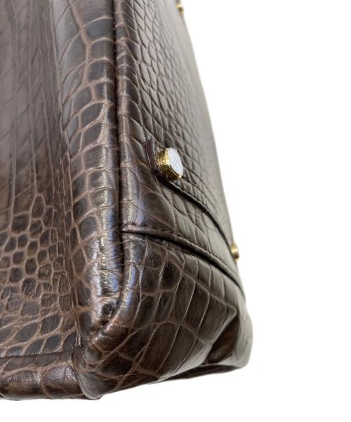 A.D.M.J.（エーディーエムジェイ）A.D.M.J. (エーディーエムジェイ) ハンドバッグ ブラウンの古着・服飾アイテム