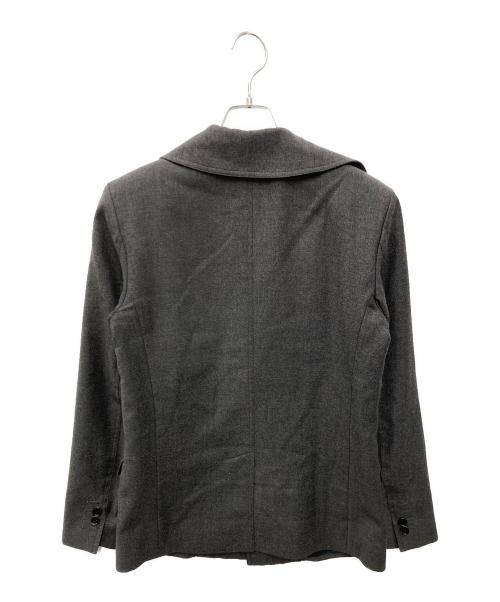 DIOR HOMME（ディオール オム）Dior Homme (ディオール オム) アシンメトリーデザインジャケット グレー サイズ:46の古着・服飾アイテム